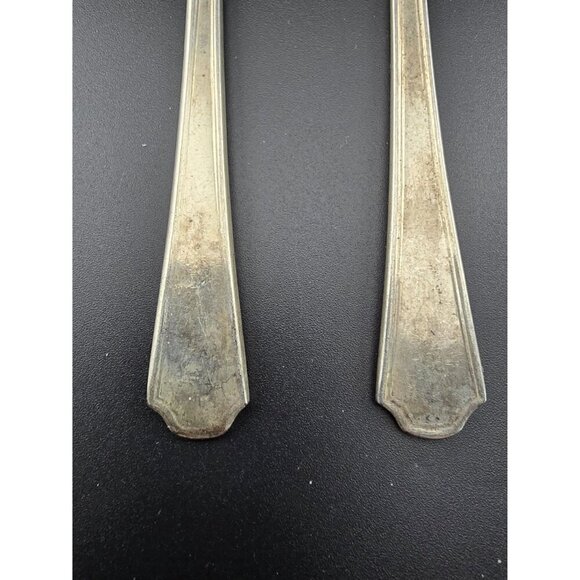 Vintage Set of 2 Cocktail Forks Oneida Silversmiths 6" - Picture 5 of 7